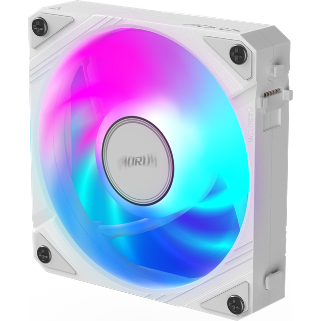 Gigabyte AORUS EZ Chain Fan 120 ICE High-Performance 120mm ARGB Case Fan in White